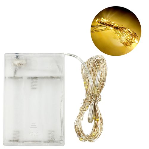 Cordão Led Fio de Fada 5m em Cobre Multiart