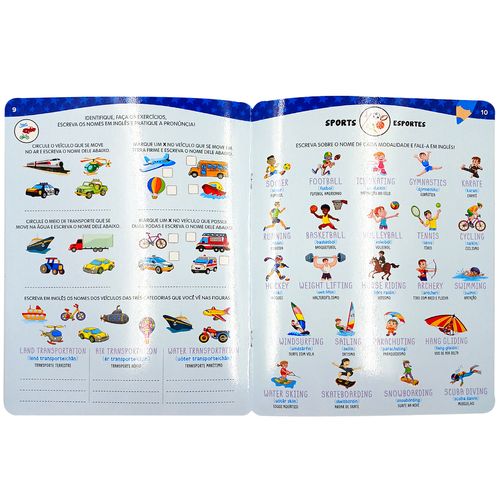 Livro Escreva e Apague Aprenda Inglês em Casa Volume 2 Todo Livro