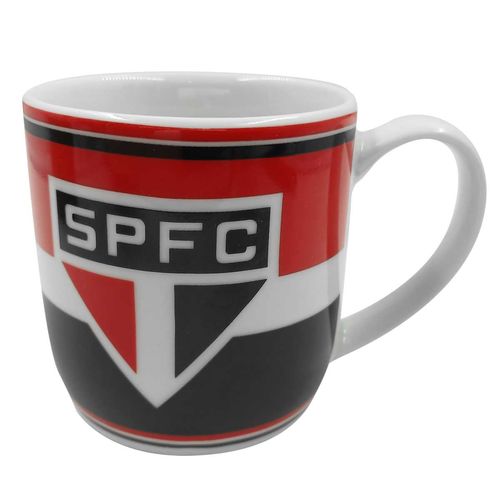 Caneca São Paulo 360ml em Porcelana Allmix