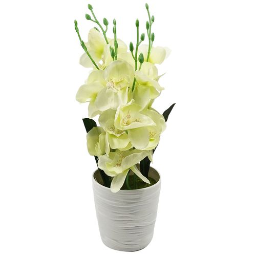 Orquídea Decorativa Artificial 32x10cm em Plástico Sutt