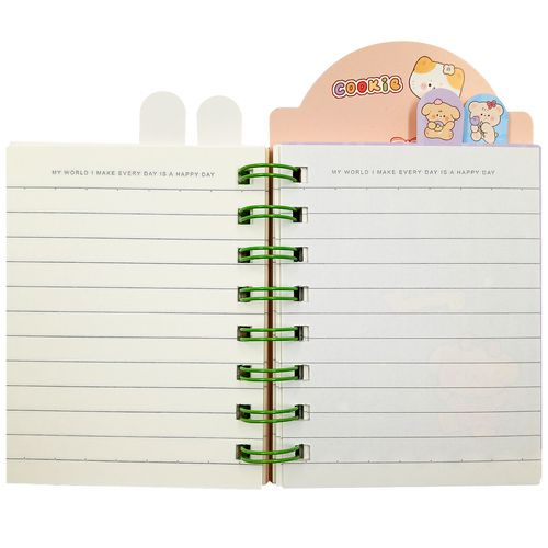 Caderno de Anotação C/ Divisórias 14,5x8,5cm em Papel Michael Judi