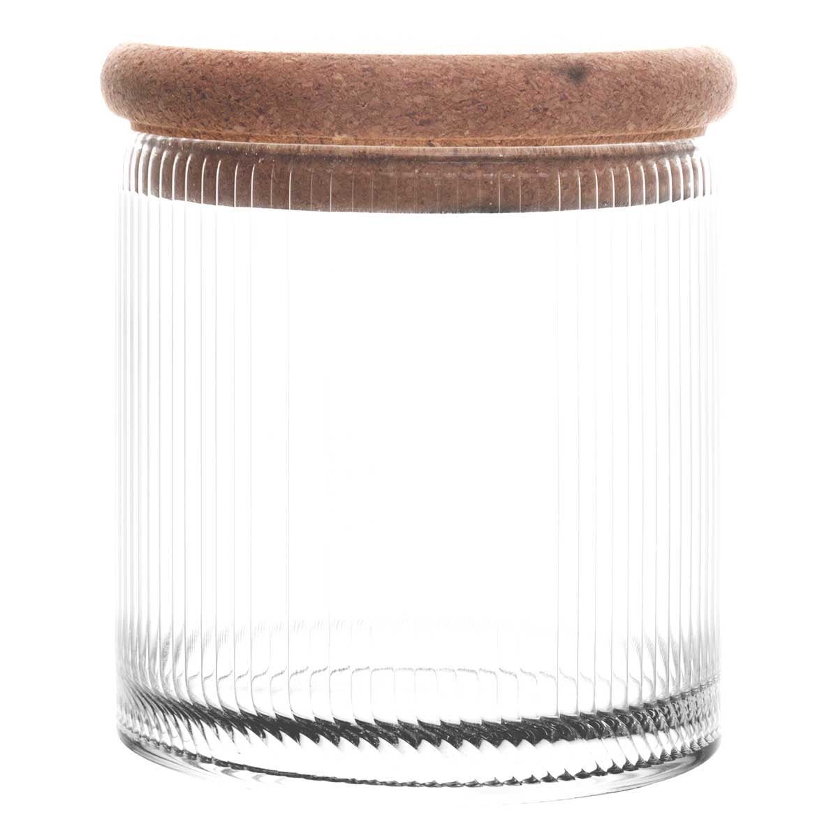 Porta Mantimento Essência C/ Tampa Rolha 450ml em Vidro Lyor