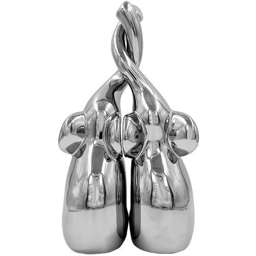 Casal Elefantes Decorativos 2 Peças 25cm em Cerâmica Taimes