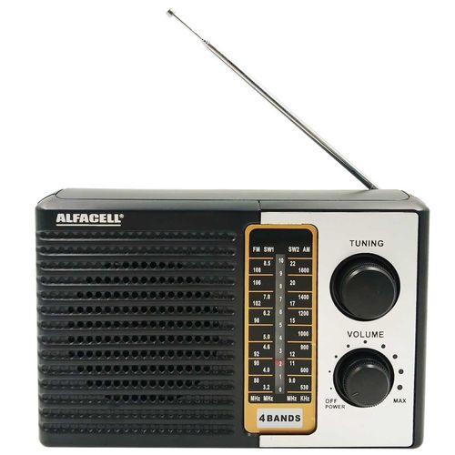 Rádio Portátil FM/AM 20x13cm em Plástico Imporiente