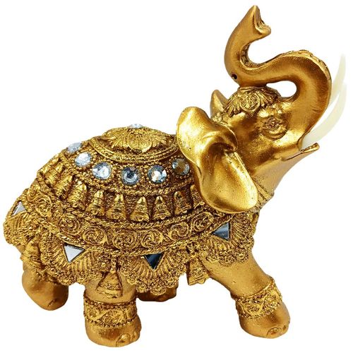Elefante Decorativo 15x15cm Em Resina Youbai