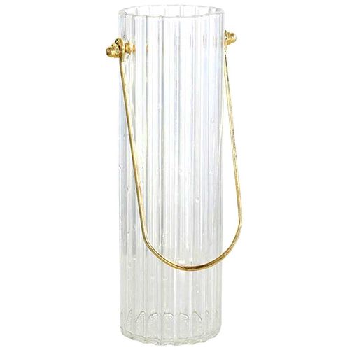 Vaso Decorativo C/Alça 600ml Em Vidro Moment