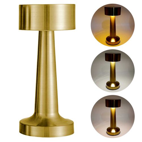 Luminária de Mesa Decorativa LED 21cm em Metal Moment