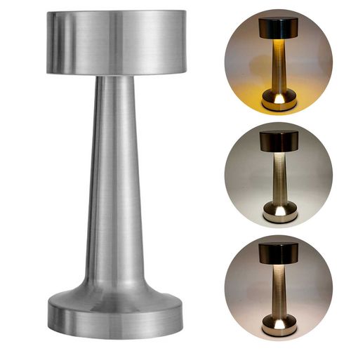 Luminária de Mesa Decorativa LED 21cm em Metal Moment