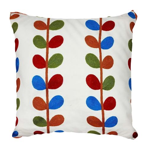 Capa P/ Almofada Bordada 43x43cm Em Poliéster Tokyio Design
