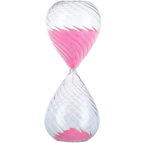 Ampulheta Decorativa 20cm Em Vidro Charti