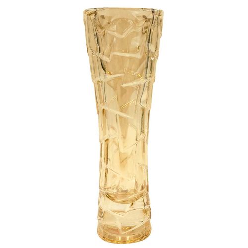 Vaso Decorativo 16,7x5,5cm  Âmbar Em Vidro Dagia
