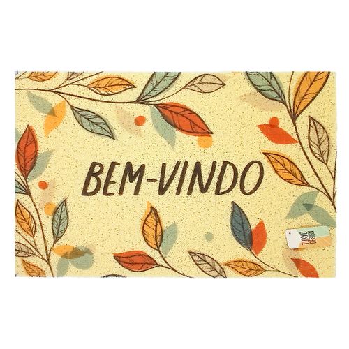 Capacho Folhagem 38x58cm Em PVC Tokyo Design