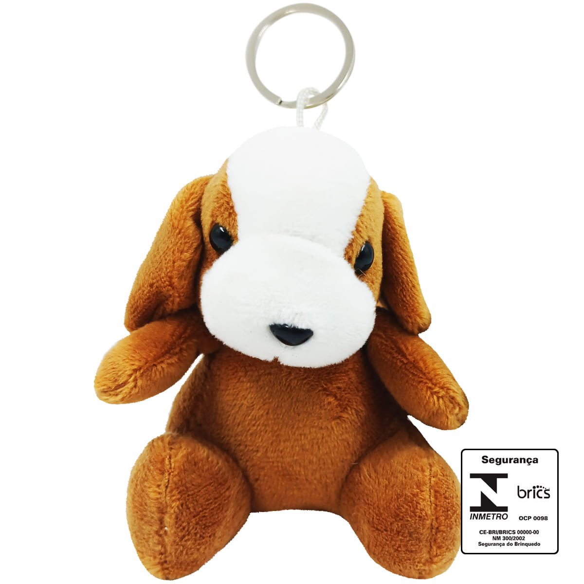 Chaveiro Cachorro De Pelúcia 10cm Em Poliéster Fizzy
