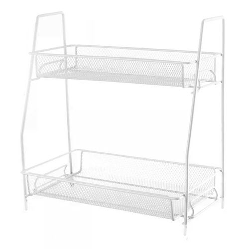 Prateleira 2 Andares 36x17x33cm Em Metal Interponte