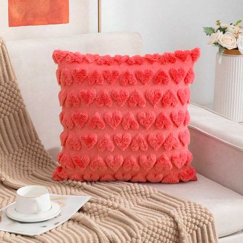 Capa P/ Almofada Coração 44x44cm em Poliéster Amigold