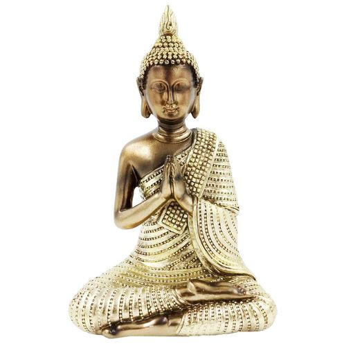 Buda Decorativo 16x10,5cm Em Resina Brascontinental