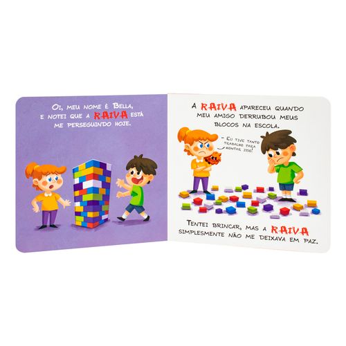 Livro Infantil A Raiva 15,2x15,2cm Em Papel Todo Livro