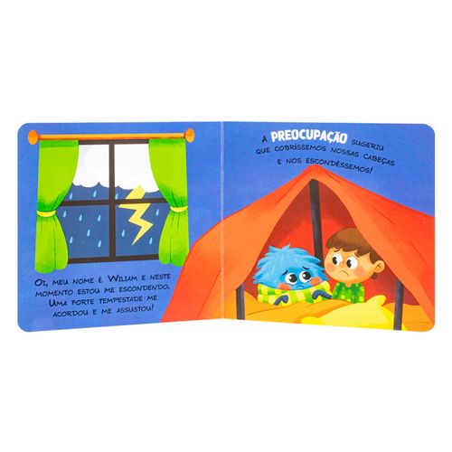 Livro Infantil A Preocupação 15,2x15,2cm Em Papel Todo Livro