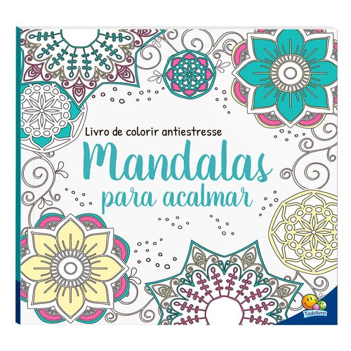 Livro P/ Colorir Mandalas 24,5x25cm Em Papel Todo Livro