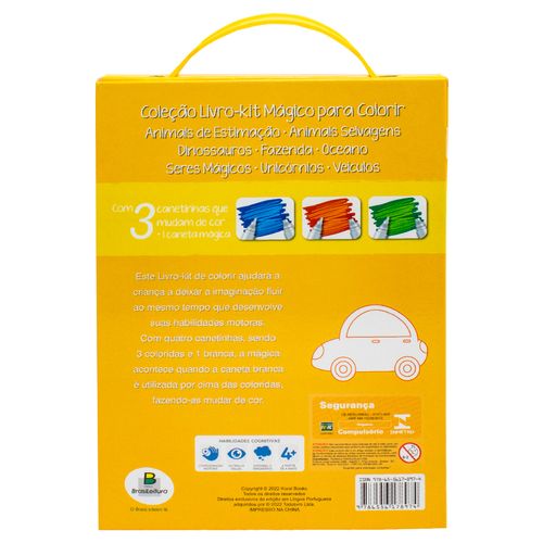 Livro Kit Pintura Veículos 21,5x15cm Em Papel Todo Livro