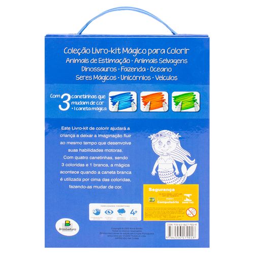 Livro Kit Pintura Seres Mágicos 21,5x15cm Em Papel Todo Livro