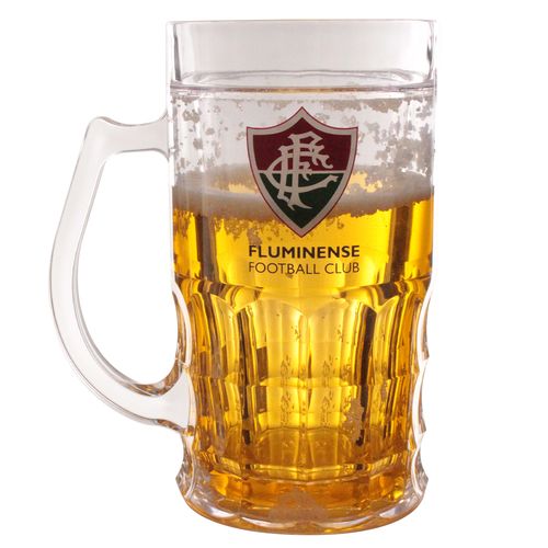 Caneca P/Chopp Gel Térmico Fluminense 400ml Em Plástico Mileno