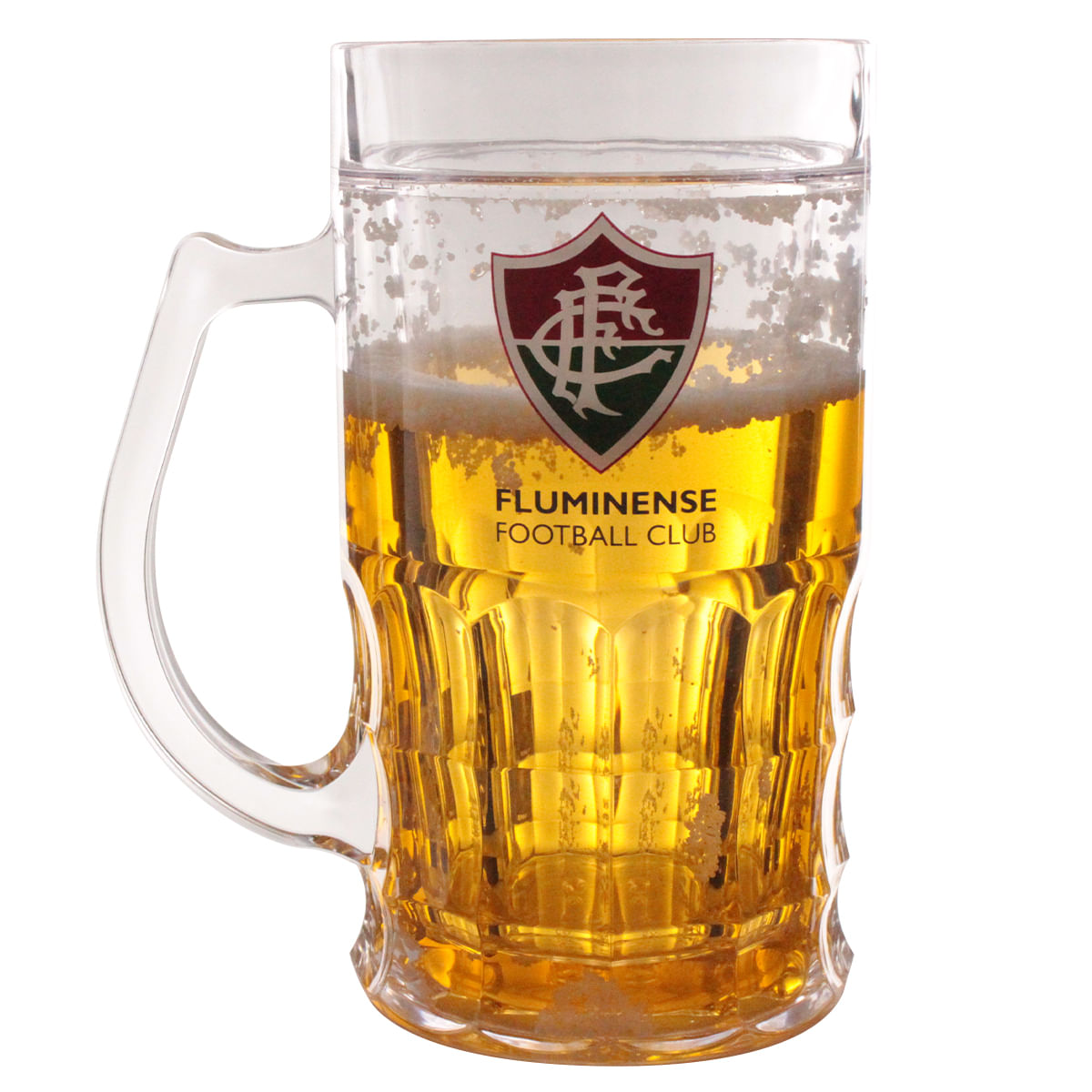 Caneca P/Chopp Gel Térmico Fluminense 400ml Em Plástico Mileno