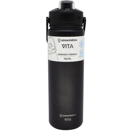 Garrafa Térmica Vita Manquim 700ml em Aço Inox Zona Criativa