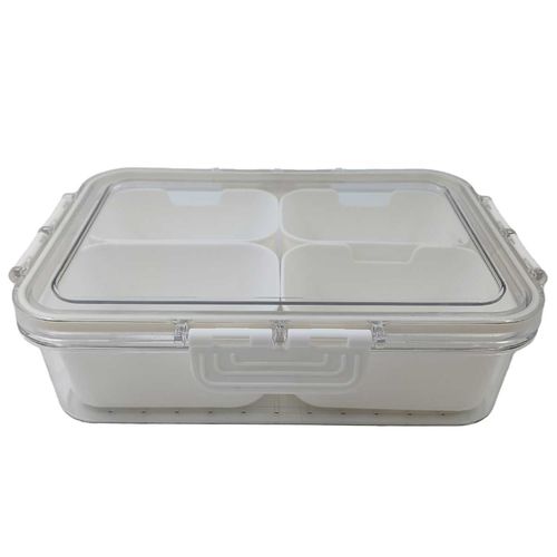 Cesto Organizador C/ 2 Divisórias 23,5x16,5cm em Plástico Top Rio