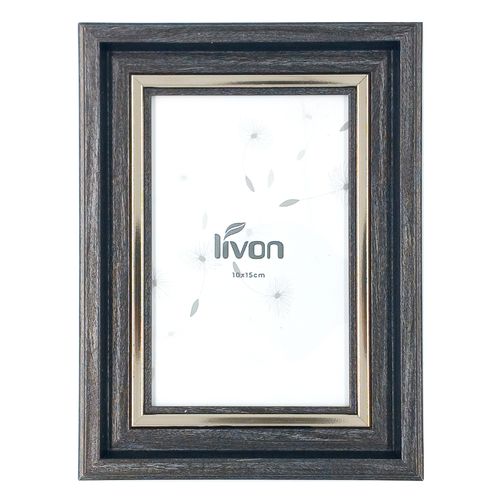 Porta Retrato Decorativo 10x15cm em Plástico Livon