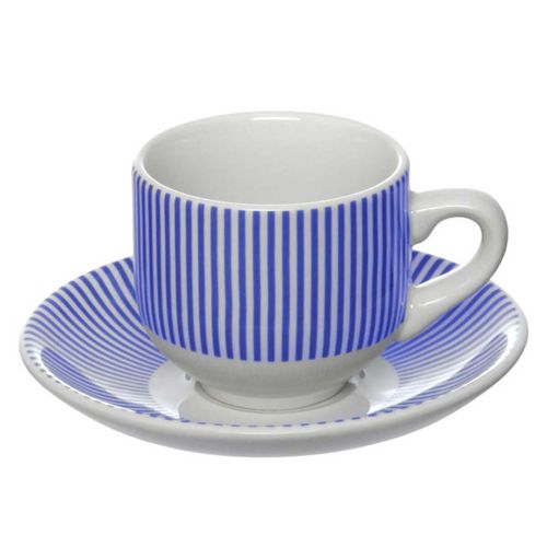 Jogo De Xícaras Café Acqua 12 Peças 90ml Em Porcelana Hauskraft