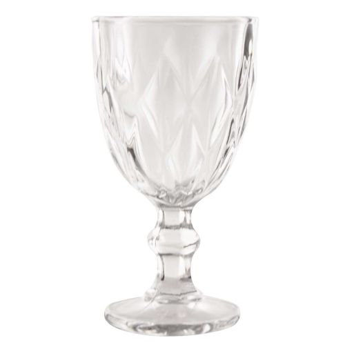 Jogo De Jarra e Taças Diamond 7 Peças em Vidro KeHome