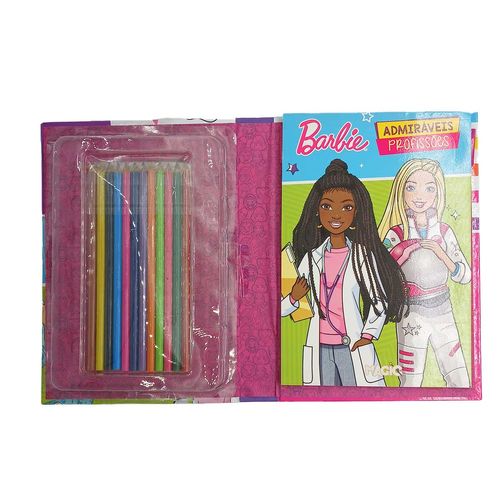 Livro Kit Barbie 24x17cm Em Papel Magic Kids