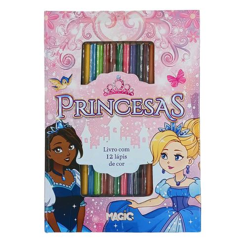 Livro Kit Princesas 24x17cm Em Papel Magic Kids