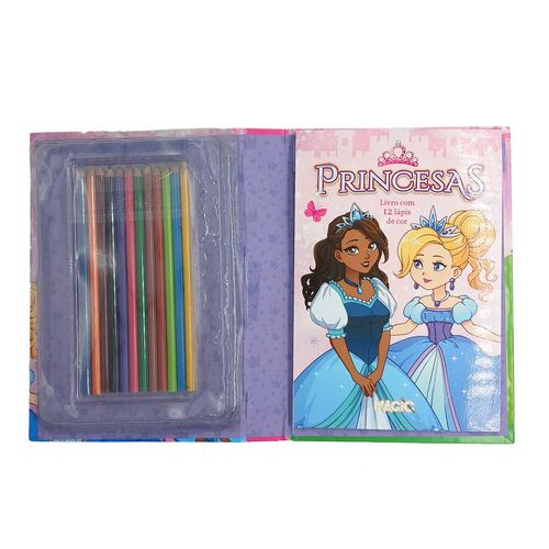 Livro Kit Princesas 24x17cm Em Papel Magic Kids