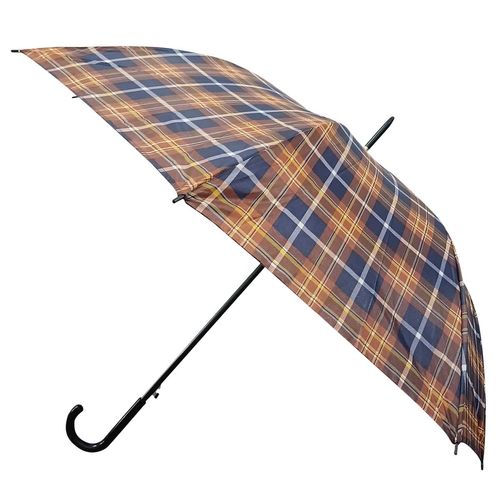 Guarda Chuva Xadrez Longo 8 Varetas Em Poliéster E Metal Livon
