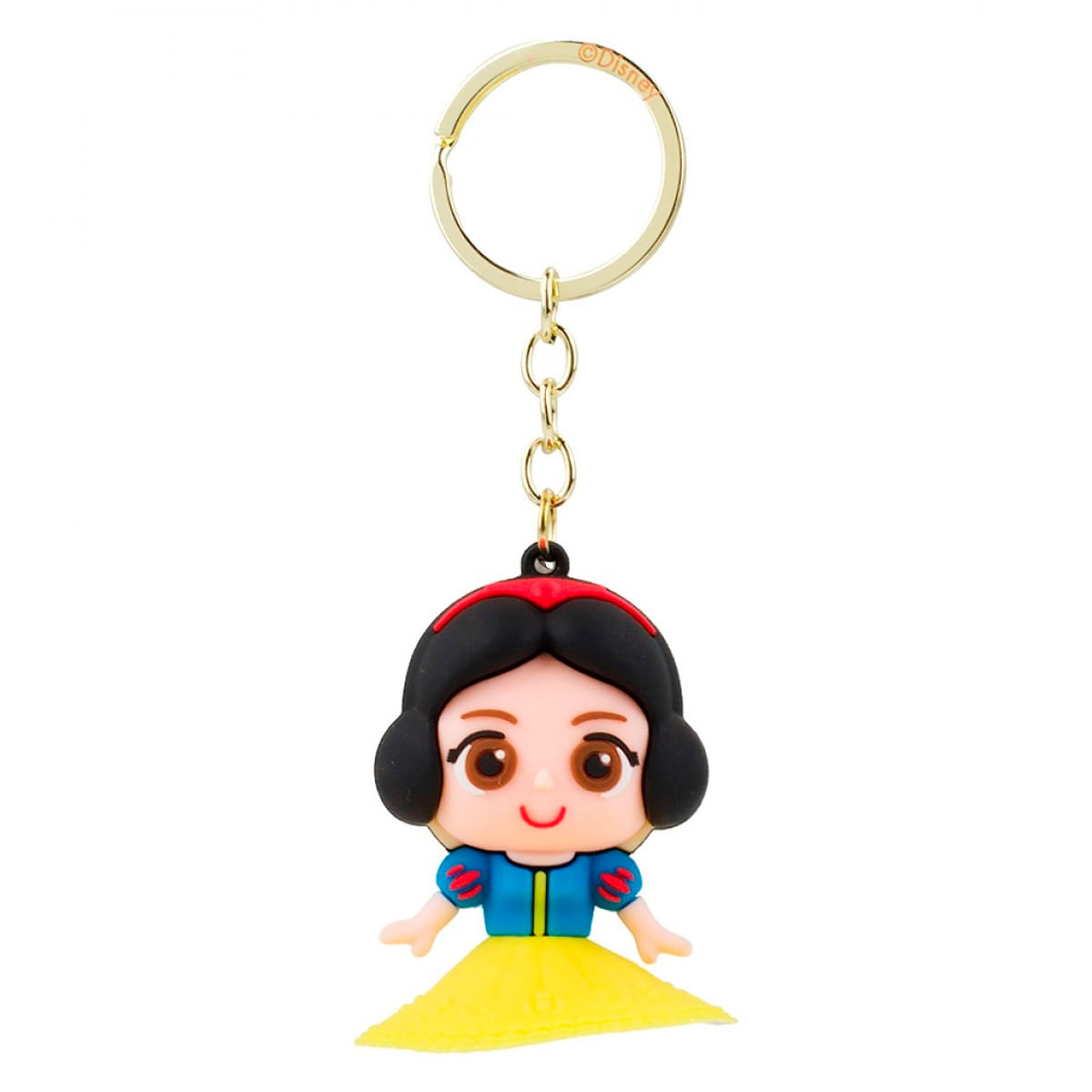 Chaveiro Princesas Branca de Neve 5,5cm em Silicone Taimes