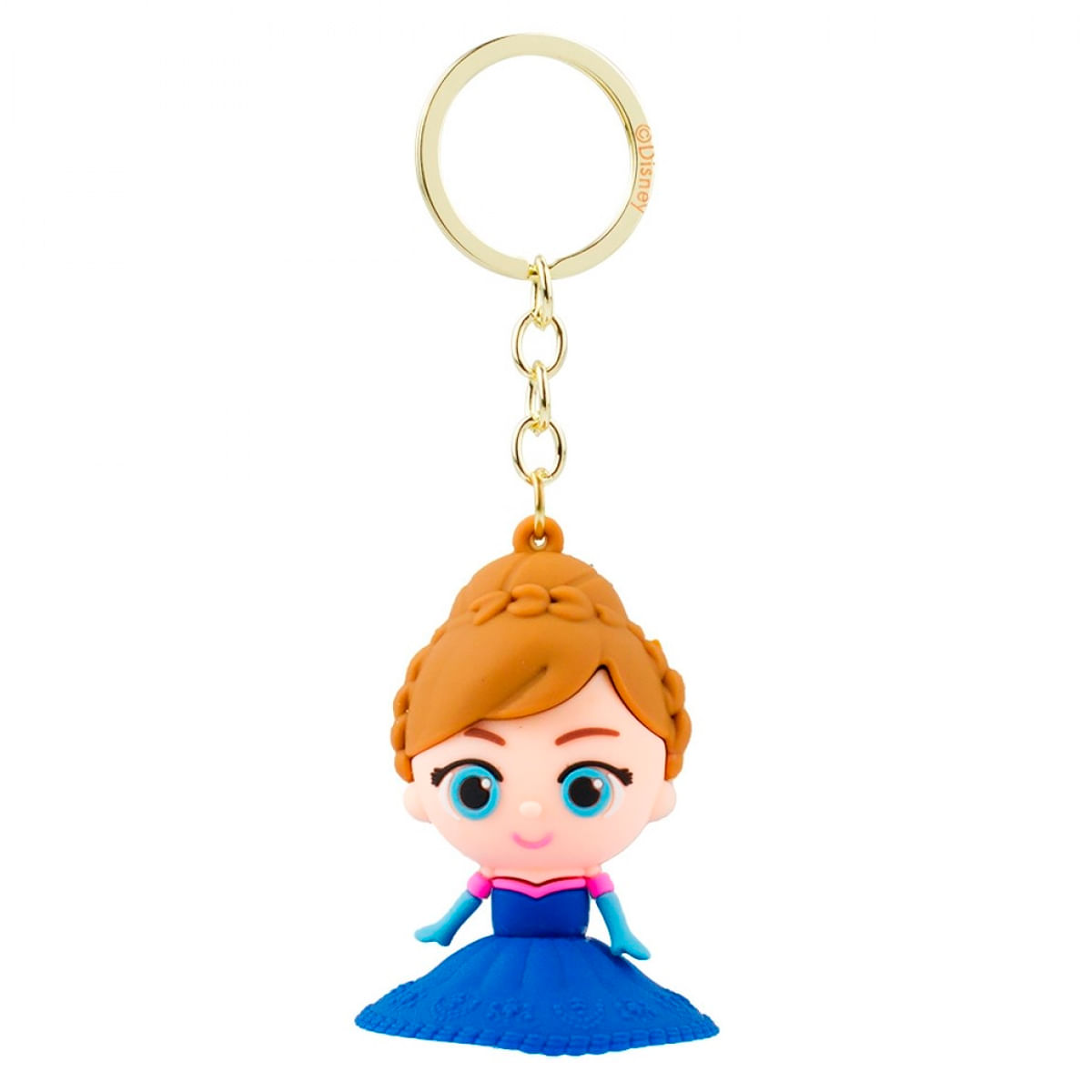 Chaveiro Princesas Frozen Anna 6cm em Silicone Taimes
