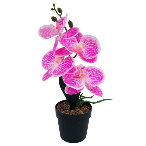 Vaso Decorativo C/ Flor Artificial 32cm em Plástico Sutt