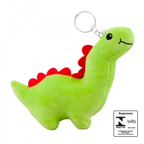 Chaveiro Dinossauro de Pelúcia 15cm em Poliéster Interponte