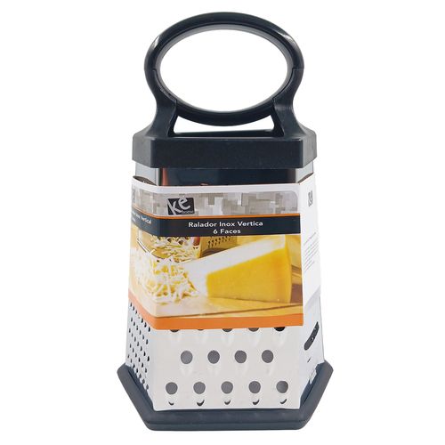 Ralador Vertical C/ 6 Faces 20,5cm em Aço Inox Kehome