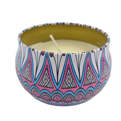 Vela Aromática Decorativa 7x4,5cm em Metal Livon