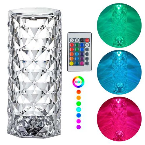 Luminária Led Decorativa Diamante 21cm em Plástico Top Rio