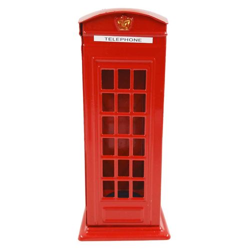 Cofre Cabine Telefônica Londres 14cm em Metal BCT7