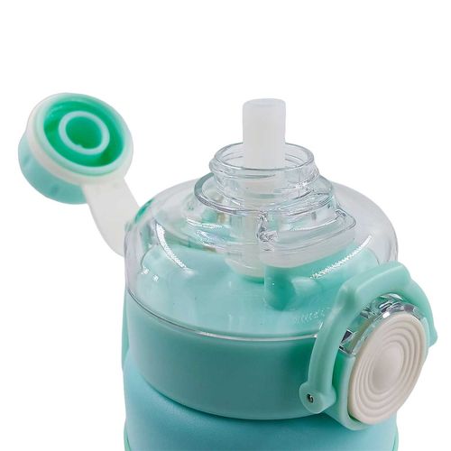 Garrafa Térmica C/ Alça + Canudo 700ml em Aço Inox Golden Rio