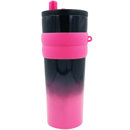 Copo Térmico C/ Tampa + Canudo 680ml em Aço Inox Golden Rio