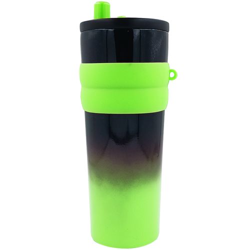 Copo Térmico C/ Tampa + Canudo 680ml em Aço Inox Golden Rio