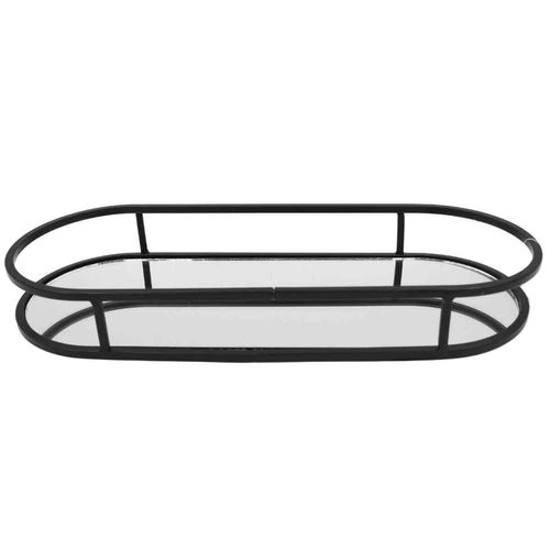 Bandeja Espelhada Decorativa 30x12 em Vidro Y888