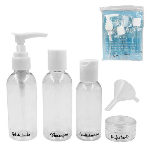 Kit Viagem 4 Peças em Plástico Moment
