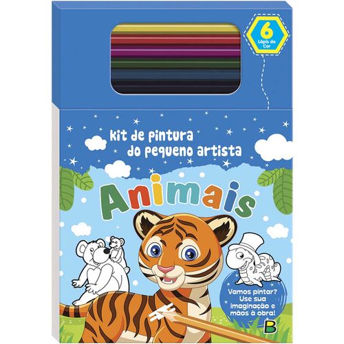 Livro Kit De Pintura Pequeno Artista Animais Todo Livro